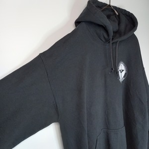 ギルダン　スウェット　プルオーバー　ヘビーブレンド　パーカー　バックプリント　M