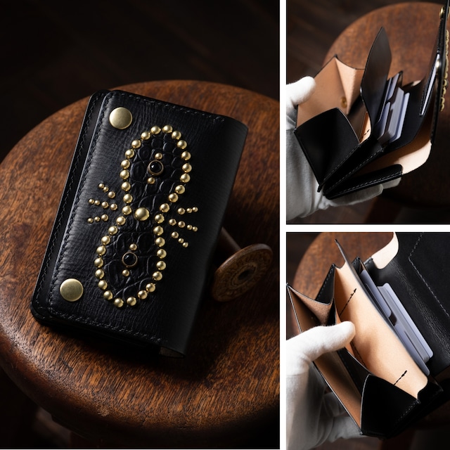 M-TRUCKER T-7 Bi-Fold Flap クロコインレイ／カスタムオーダー