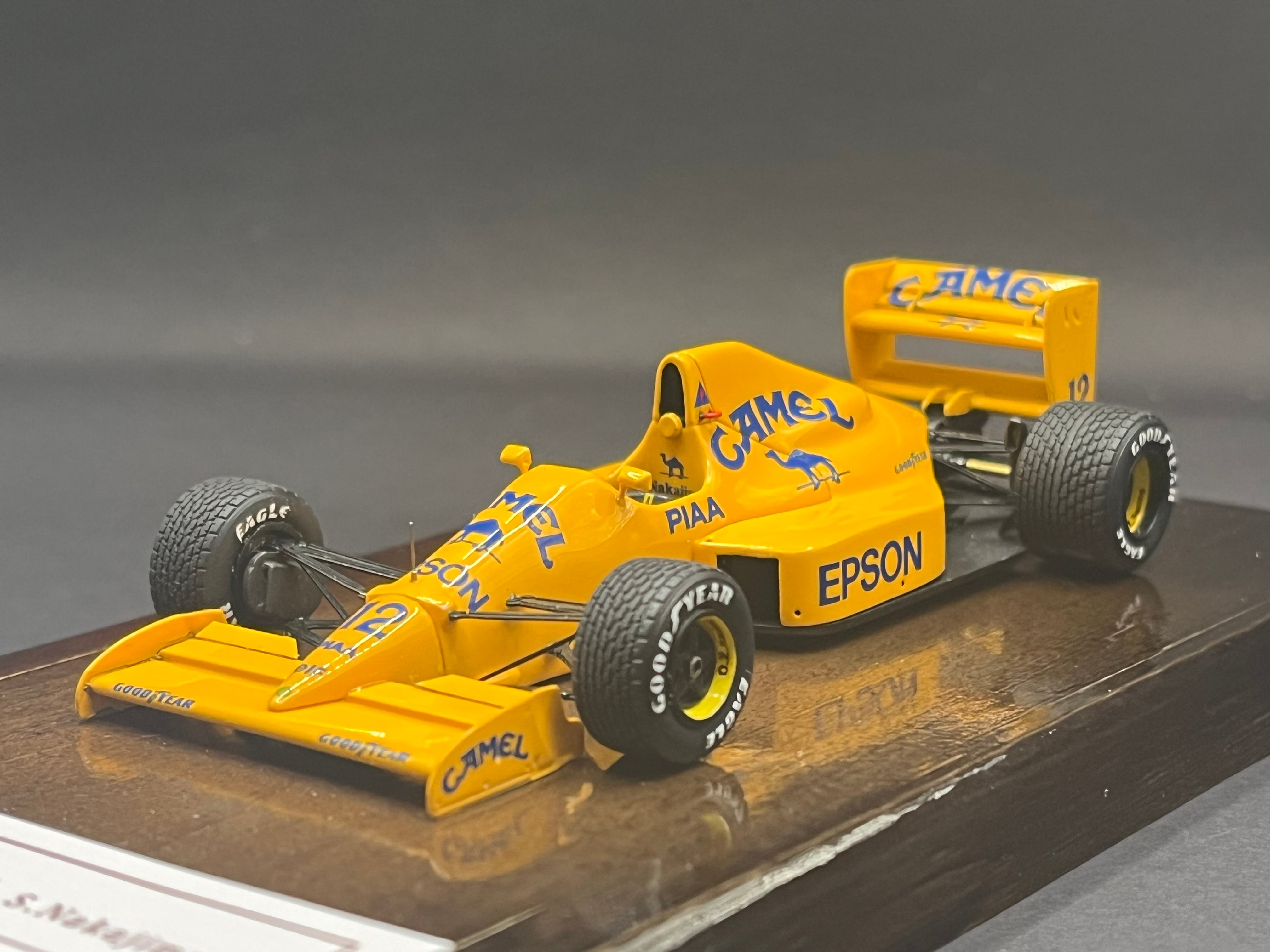 1/43 Tameo ロータス101ジャッド 中嶋悟 オーストラリアGP ファステ