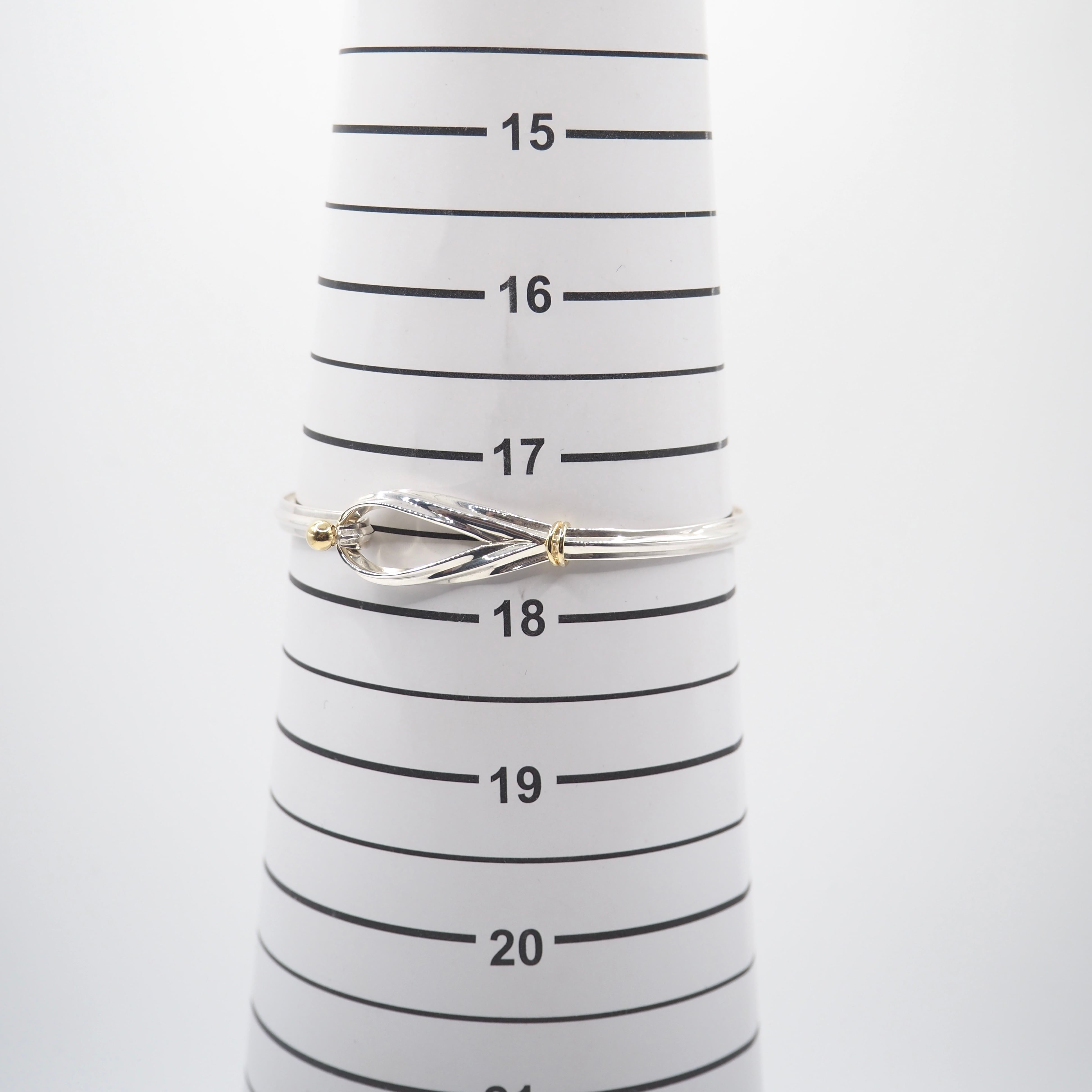 Tiffany&Co. フック&アイ バングル シルバー925 K18 ティファニー