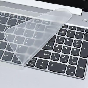 【新着特価】ユニバーサルノート シリコンキーボード 防塵カバー デスクトップ PC キーボード プロテクター 高い透明度 防水防塵 静音 極薄 抗菌 耐磨 パソコンキーボードプロテクター (透明 15-17インチノートパソコン用)