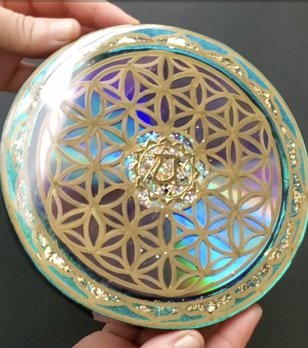 フラワーオブライフ～愛の循環～【神聖幾何学パワープレート