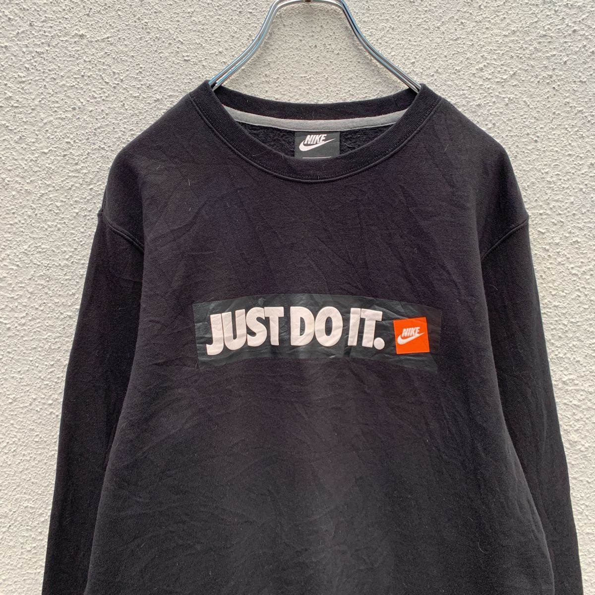 NIKE スウェット　裏起毛　ジャストドゥイット　M 刺繍　スポーツ NIKE スウェット 裏起毛 ジャストドゥイット M 刺繍 スポーツ