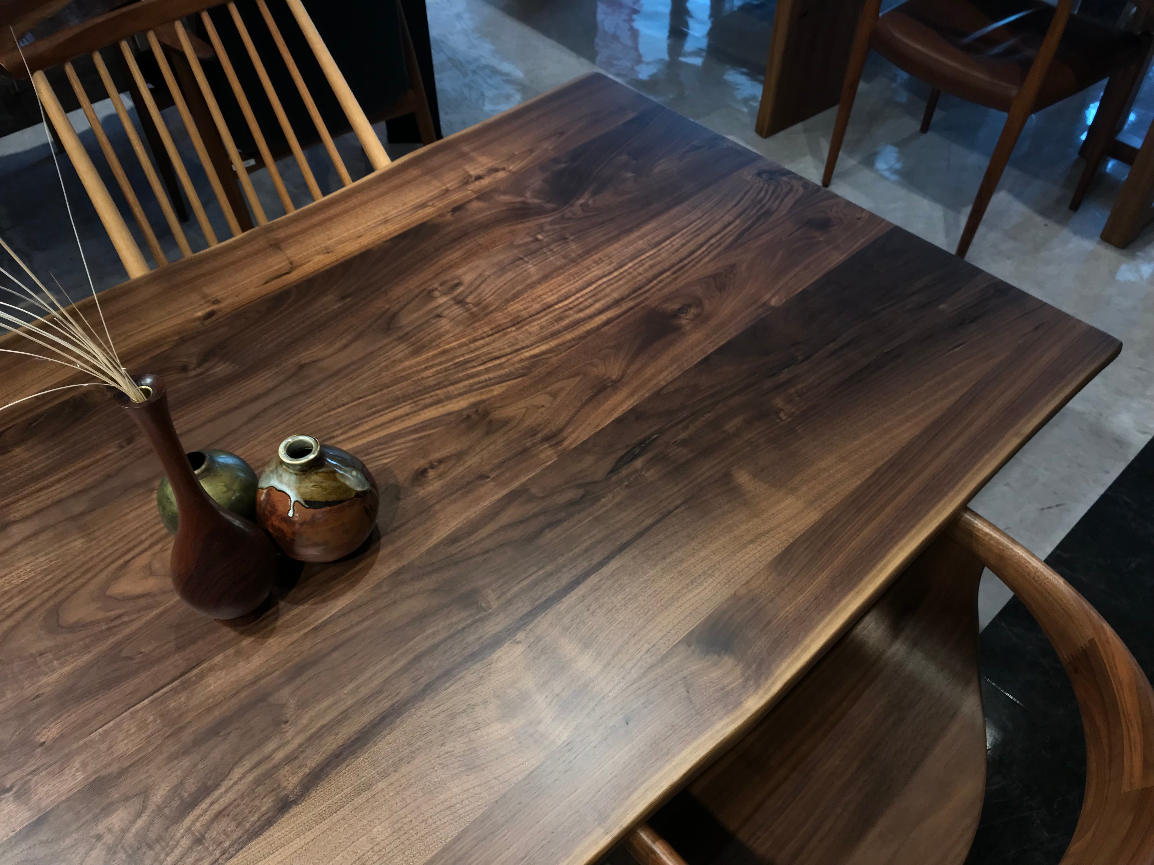 【早い者勝ち！SALE！】ウォールナット　一枚板テーブル　店舗什器　ディスプレイ ウォールナット7PIECES _1800×900×25_横浜元町店_テーブル天板