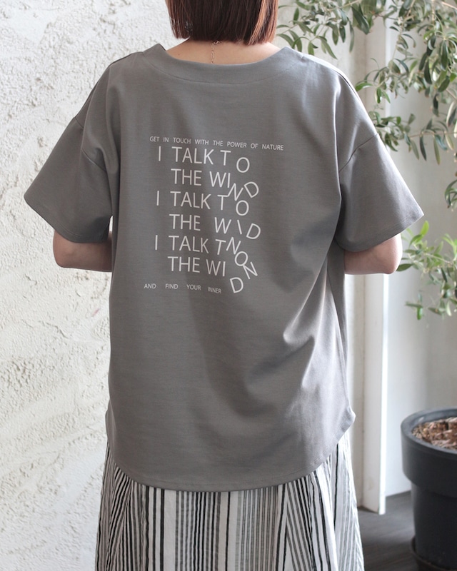【REYELL】接触冷感 くずれロゴプリント Tシャツ　(240416)