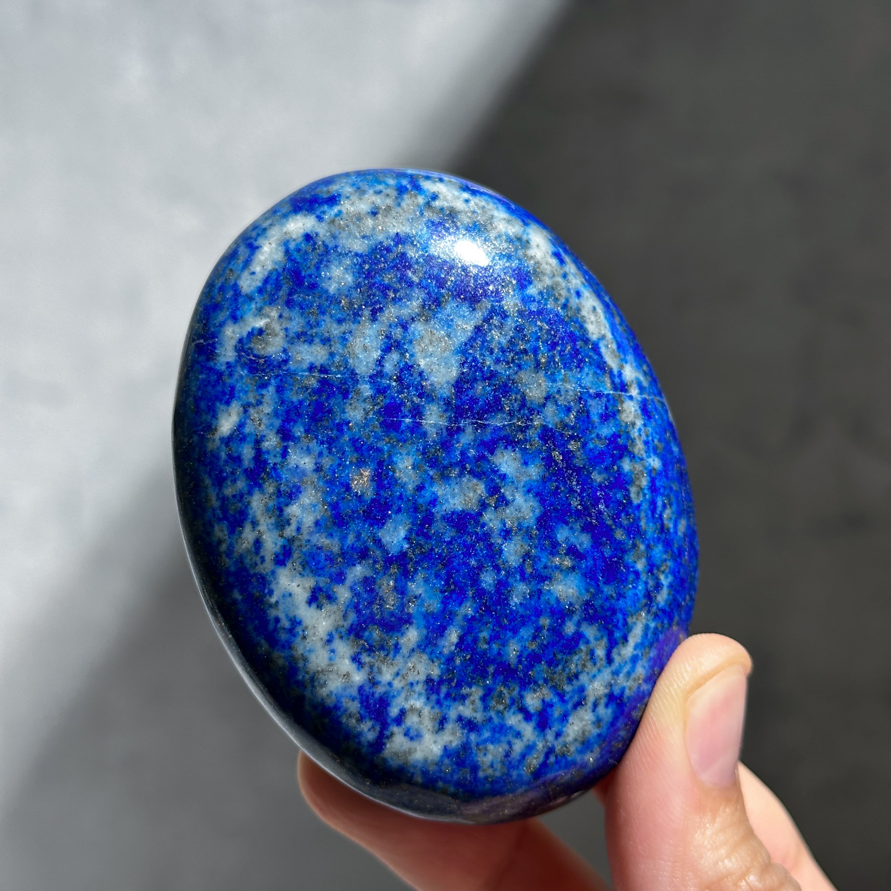 ラピスラズリ パームストーン78◇Lapis Lazuli◇天然石・鉱物