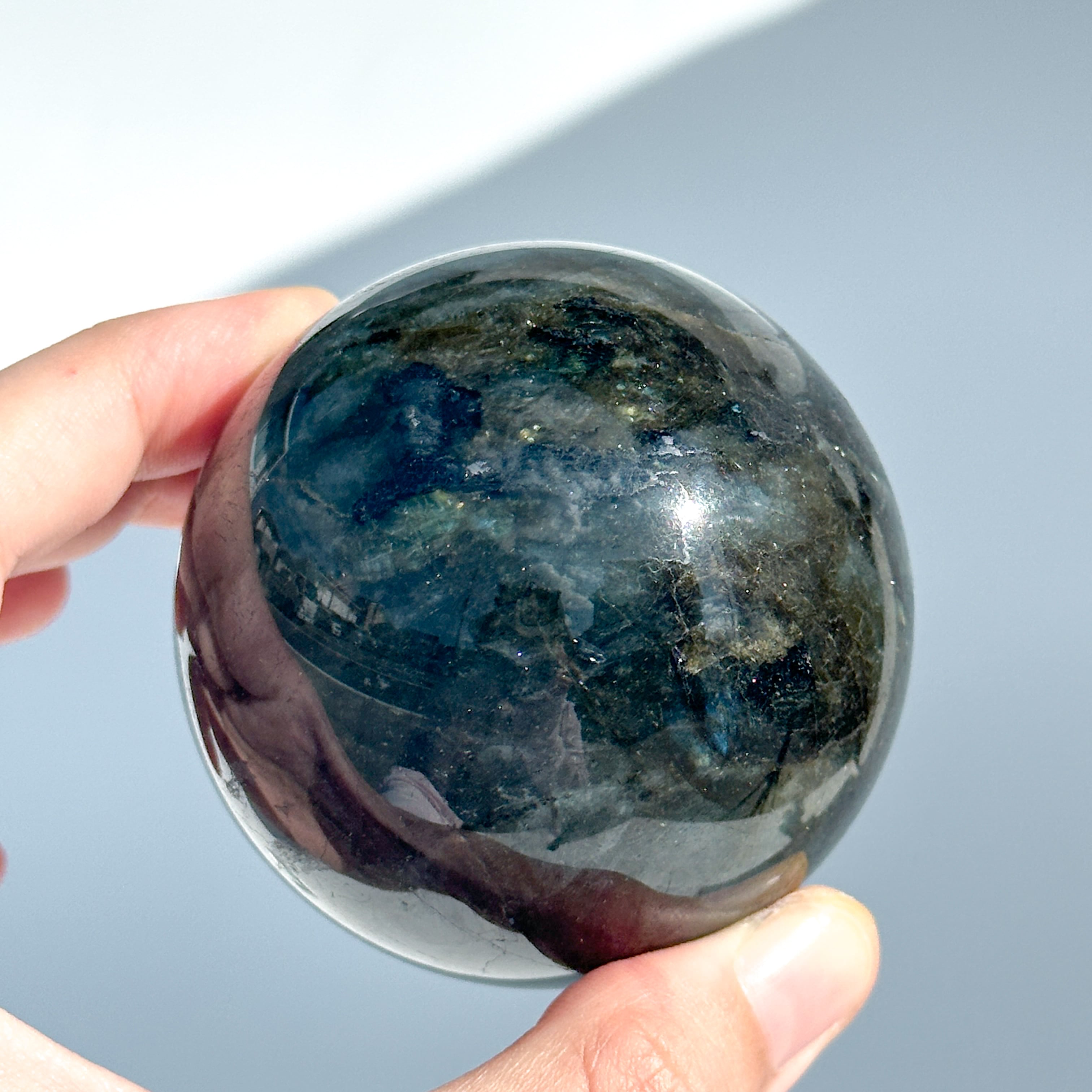 Bigラブラドライト スフィア 91◇ Labradorite ◇天然石・鉱物