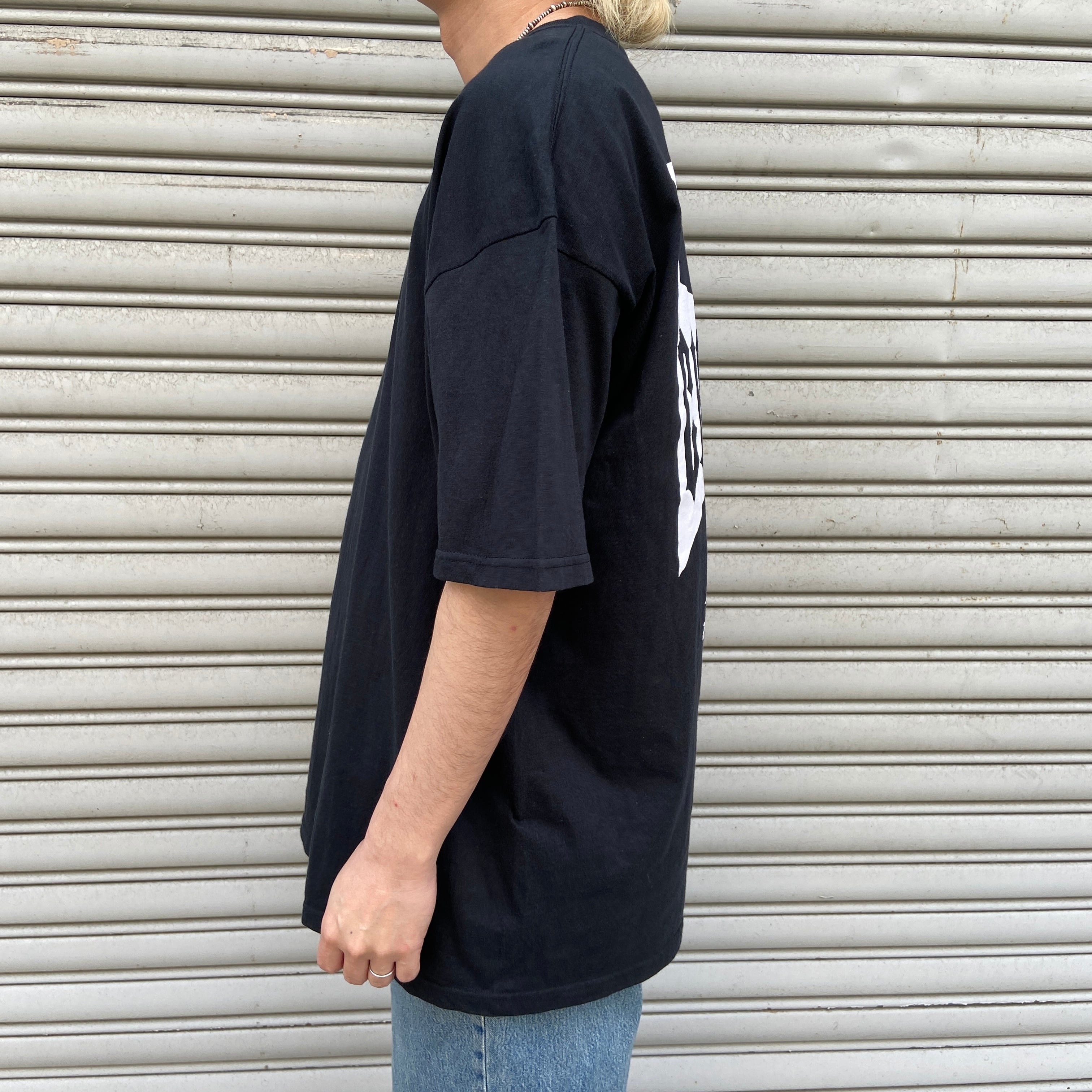00s ウエストコーストチョッパーズ アイアンクロスTシャツ 両面 黒 XL