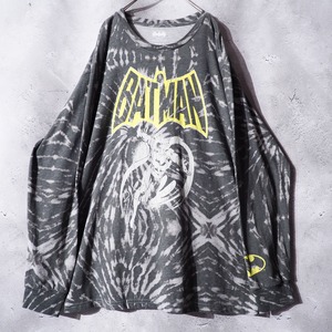 ” BATMAN ” Faint printed Tie dye dyeing long sleeve Tee