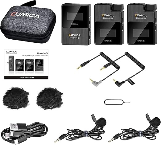 ワイヤレスピンマイクシステム Comica BoomX-D2 外付けマイク48KHZ
