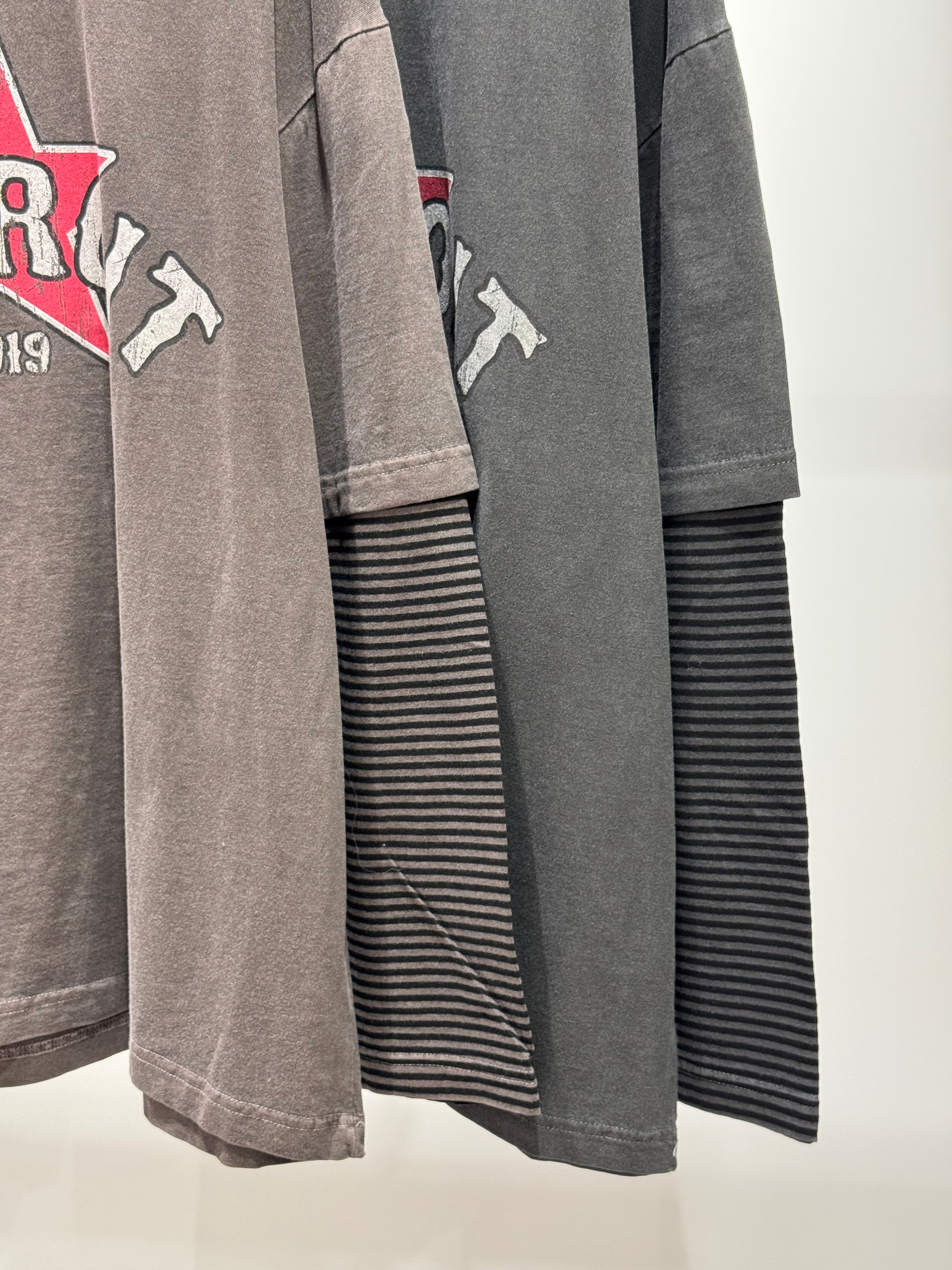 DETROIT layered long T-shirt
