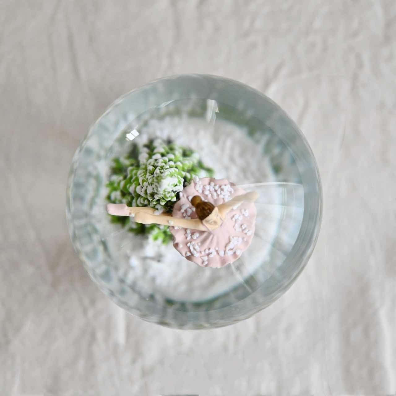 バレリーナと雪景色のスノードーム｜クリスマス飾り ナチュラル