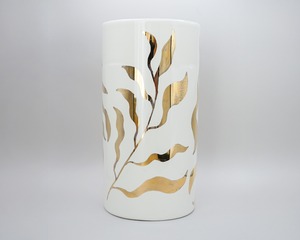 KINSAI VASE / 金彩絵付フラワーベース (一点物)