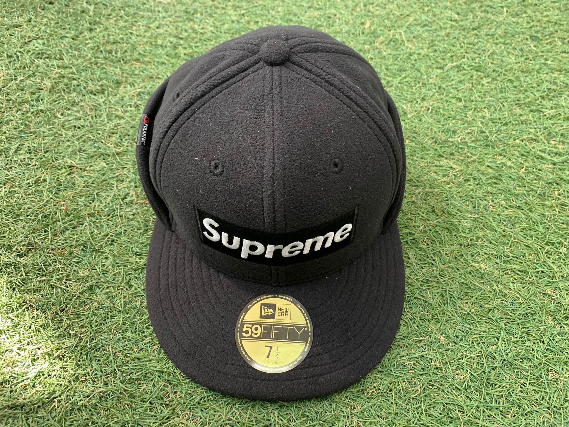 Supreme × NEWERA POLARTEC EAR FLAP CAP BLACK 57.7㎝ 30016 | BRAND 