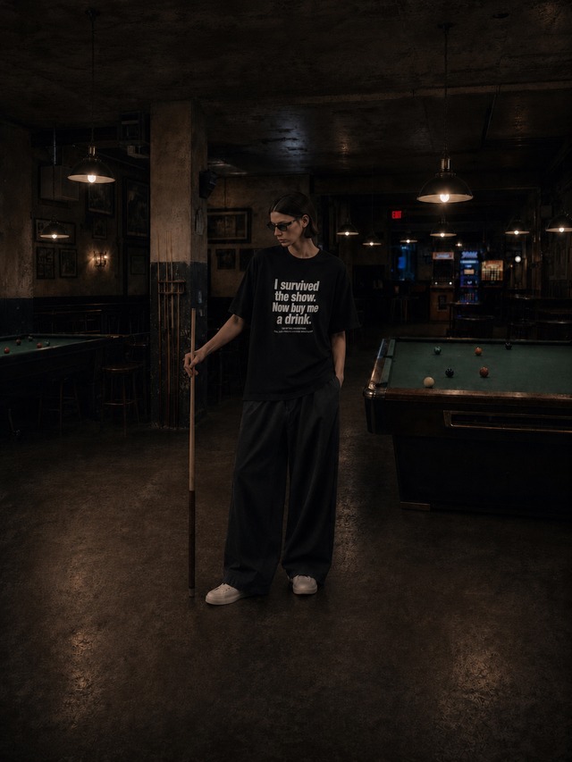 Keisukeyoneda/after hours Club “I survived the show.” Graphic Tee / Black