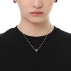 予約 メンズ ネックレス リングペンダント シルバー チェーン ステンレス 韓国 ストリート カジュアル きれいめ 小ぶり 男性用 y12114