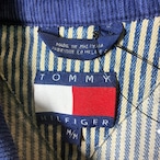 90s TOMMY HILFIGER ヒッコリーカバーオール ワークジャケット