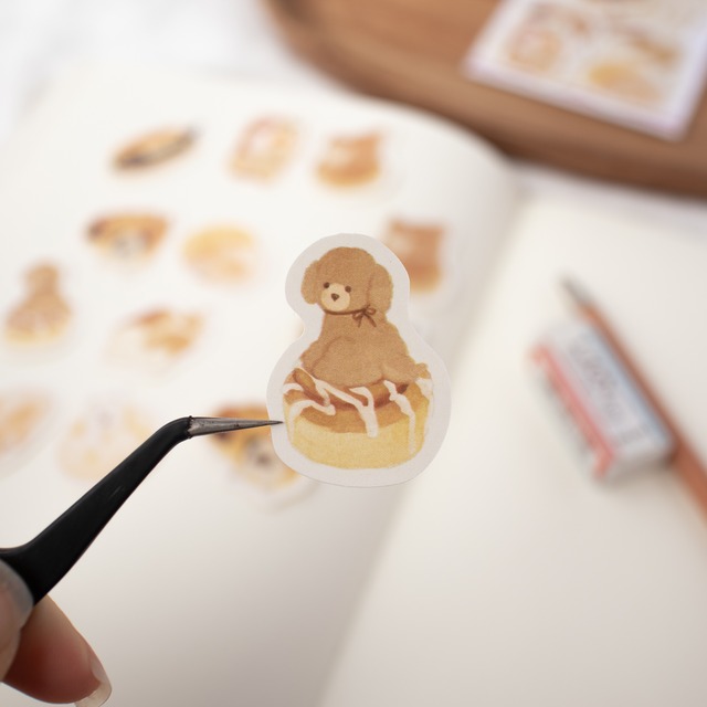 いぬぱんフレークシール