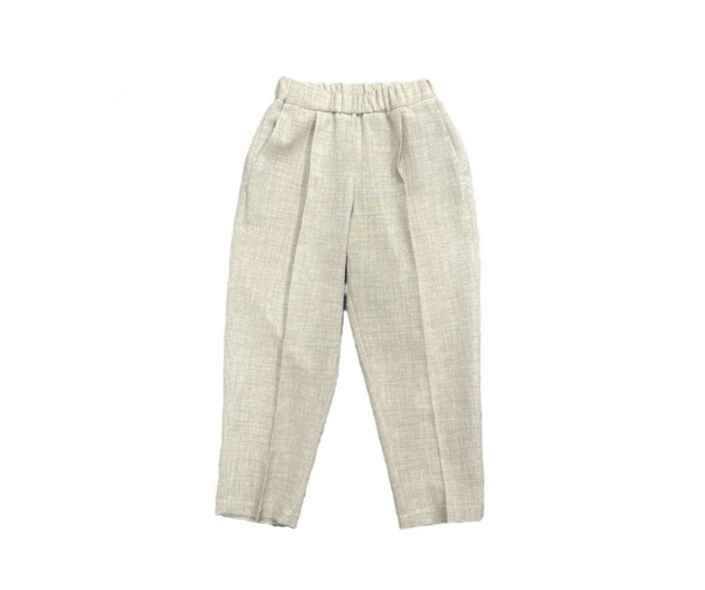 MOUN TEN.(マウンテン)/ comfort canvas 1tuck pants / sand / 125cm