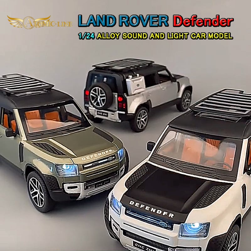 ランドローバー 110 ディフェンダー 1/24 ミニカー 全3色 ライト ランドローバー 110 ディフェンダー 1/24 ミニカー 全3色 ライト