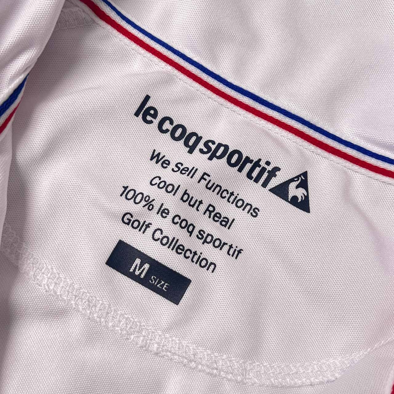 le coq sportif ルコック スポルティフ ハーフジップ プルオーバーシャツ ストレッチ ドライ シャツ M/ホワイト スポーツ ゴルフ