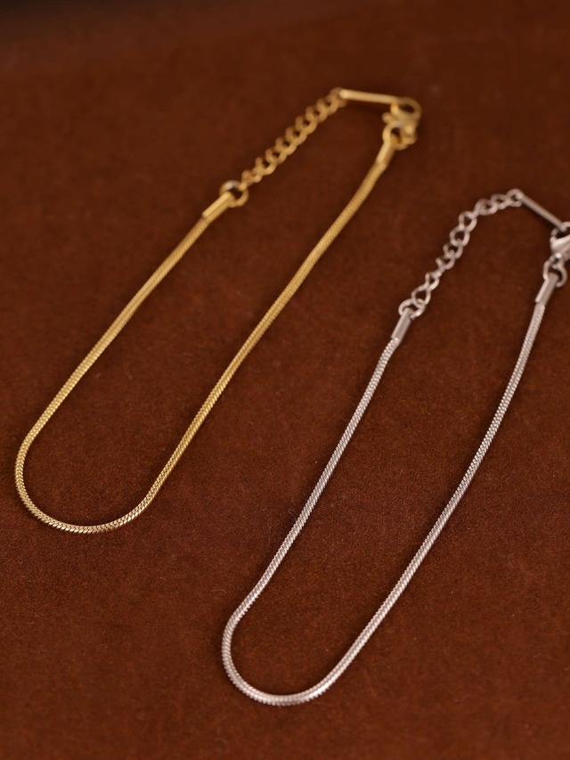316L snake chain anklet （幅:2㎜）#a28