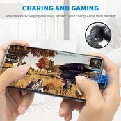 Duttek 40Gbps USB C U字型アダプター 100W 1個パック 180度角度付き USB Type C オスメス 延長コネクター USB Type-c U字アダプタThunderbolt 3/4対応 MacBook Air/Pro/ノートパソコン/携帯電話用