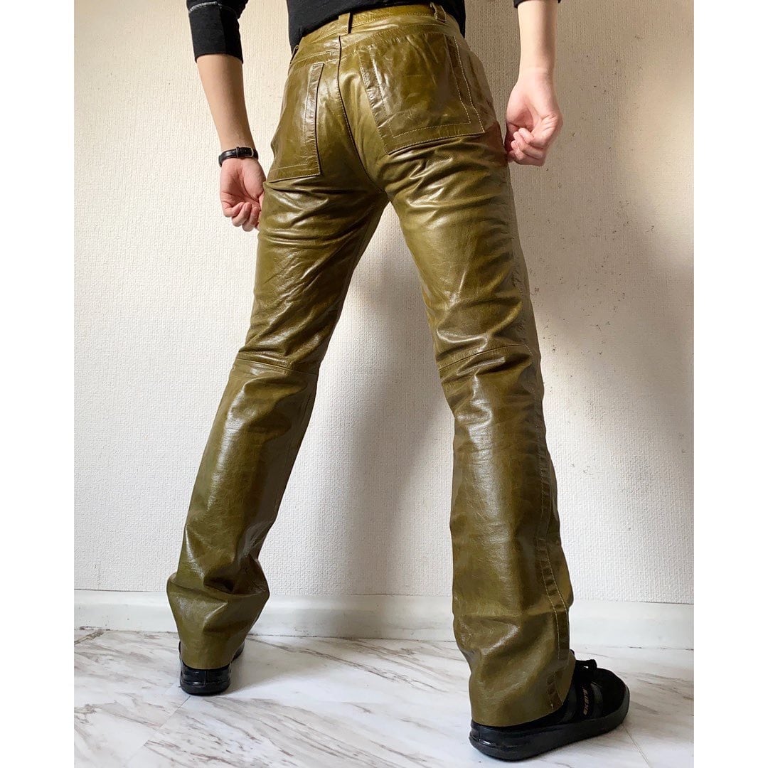 1998A/W dirk bikkembergs cow leather pants | protocol