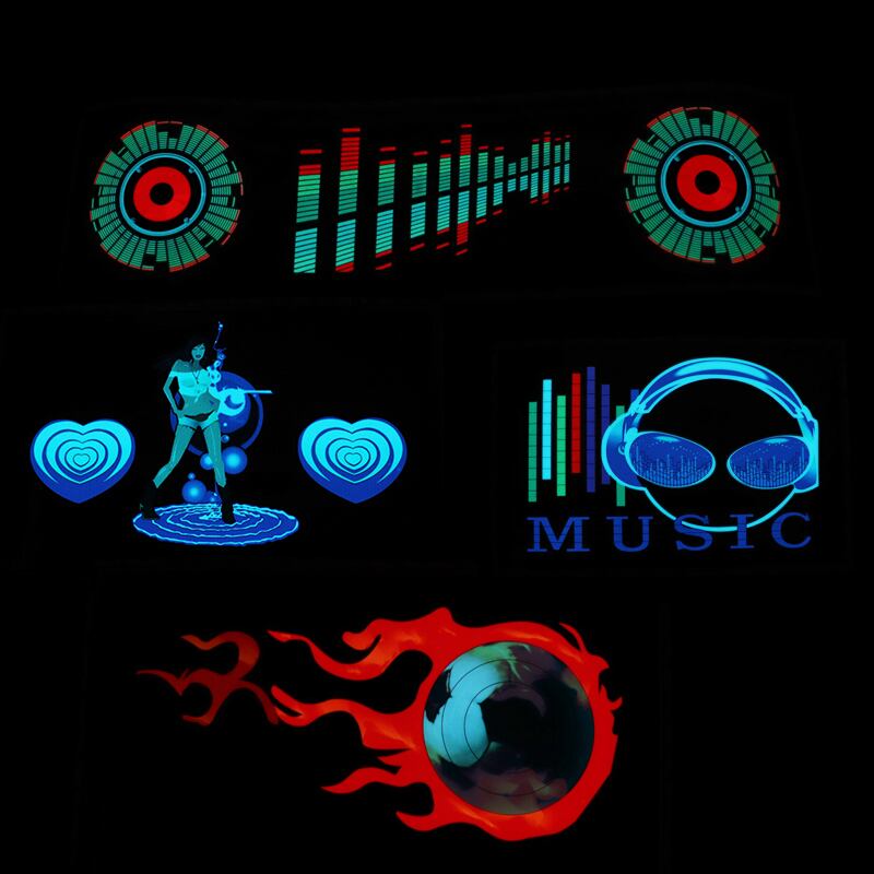 新作 90x2550x30車のフロントガラスLEDサウンドアクティベート