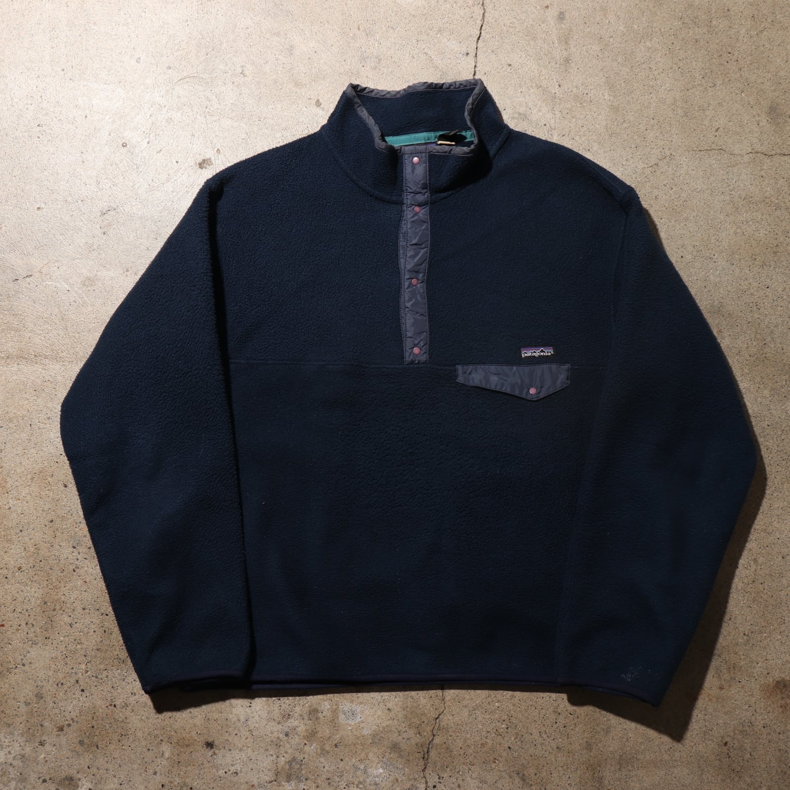 XL 93年 ネイビー 米国製 シンチラ スナップT Patagonia パタゴニア 