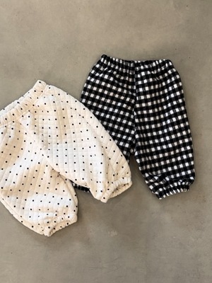 【valu bebe】ウインタージョガーパンツ  ドット 60〜110cm  241104