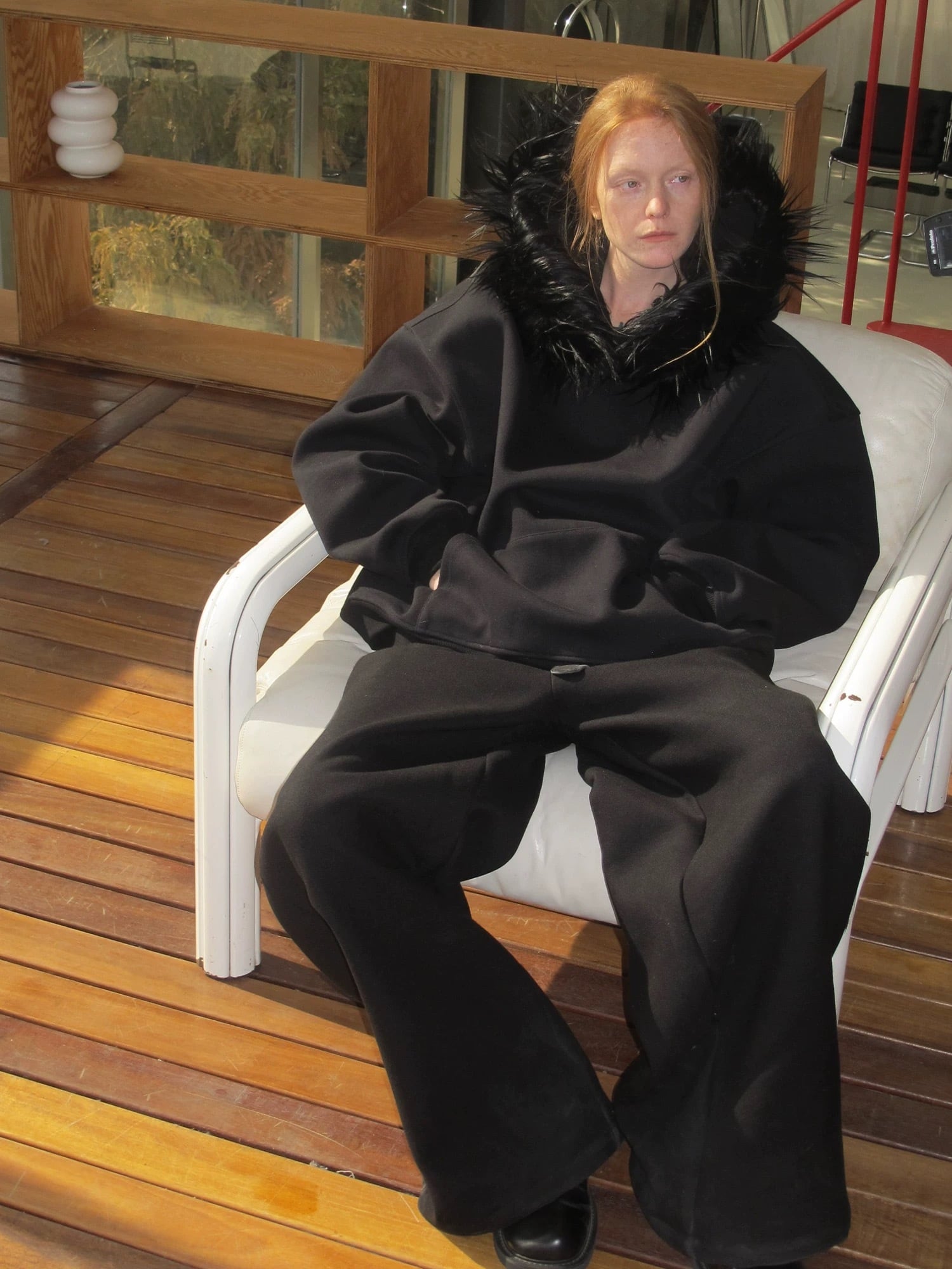 tops】フードファーパーカー N2943 | nanastyle