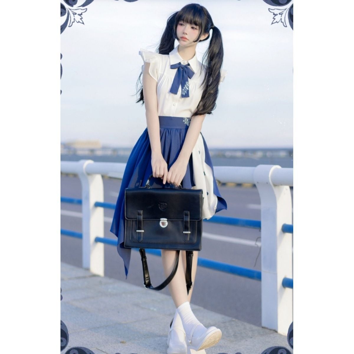 紺青のワルツアシンメトリーセットアップ | Maiden's Rêve