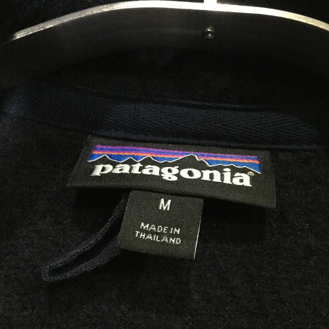 『送料無料』Patagonia ウーリエステル フリースジャケット M ネイビー アウトドア