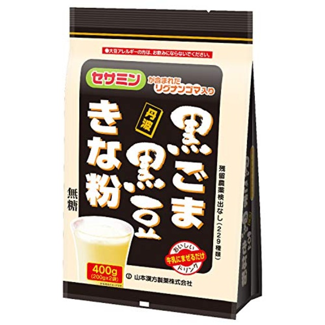 山本漢方製薬 黒ごま黒豆きな粉400g 400g