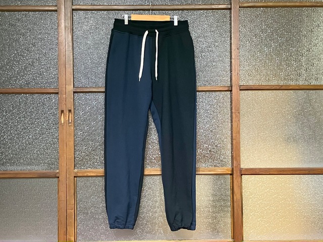 日本製・万屋MARU SWEAT PANTS (MULTI BLACK/NAVY)