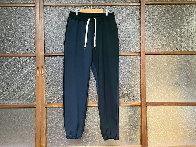 日本製・万屋MARU SWEAT PANTS (MULTI BLACK/NAVY)