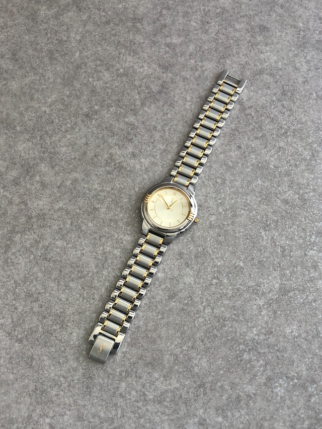 Yves Saint Laurent イヴ・サンローラン 腕時計 シルバー YSL ステンレススチール 6031-G 11246TA vintage ヴィンテージ オールド ppzn4s