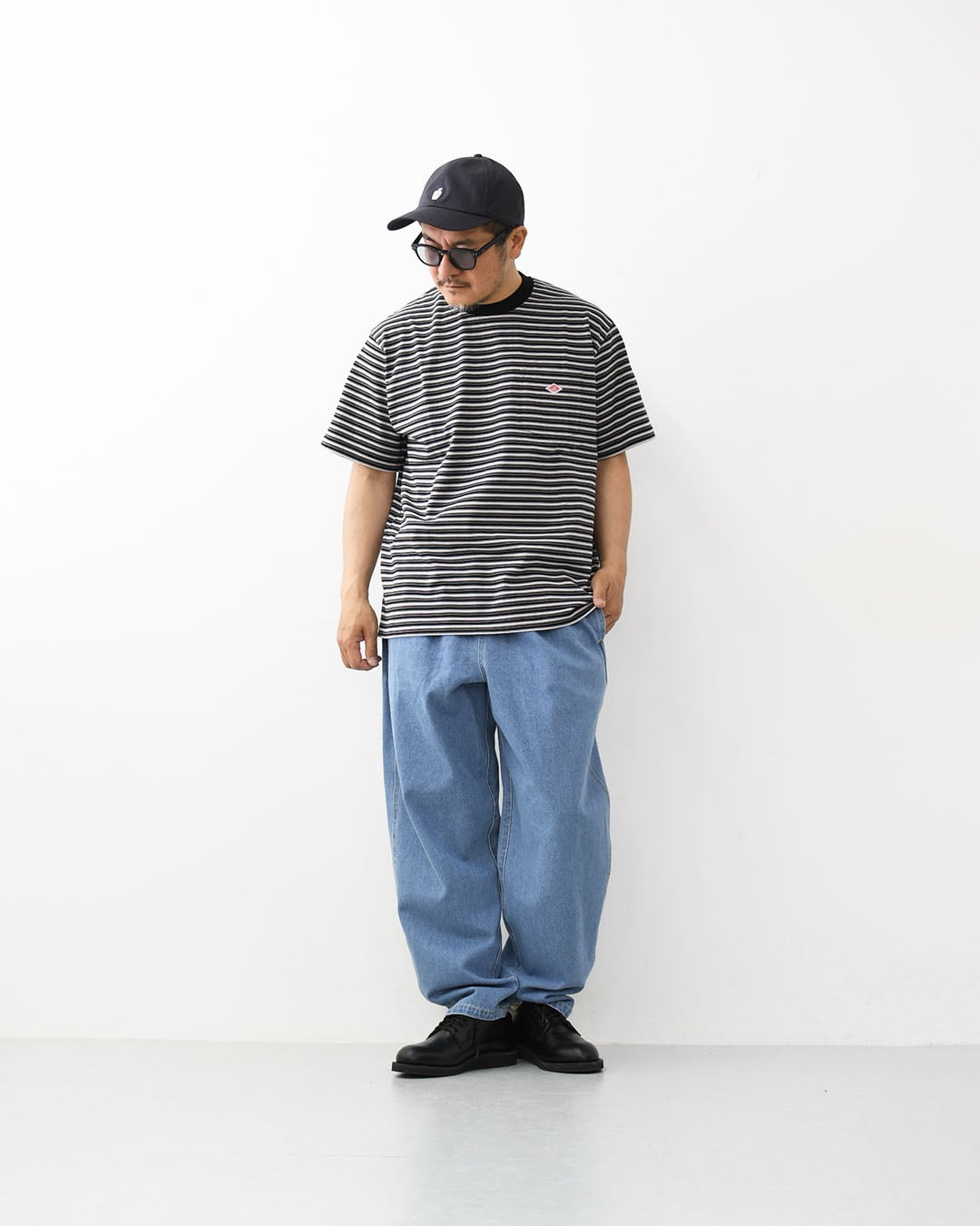ダントン　あきあき DANTON [ダントン] M SHORT SLEEVE POCKET T-SHIRT STRIPE [DT