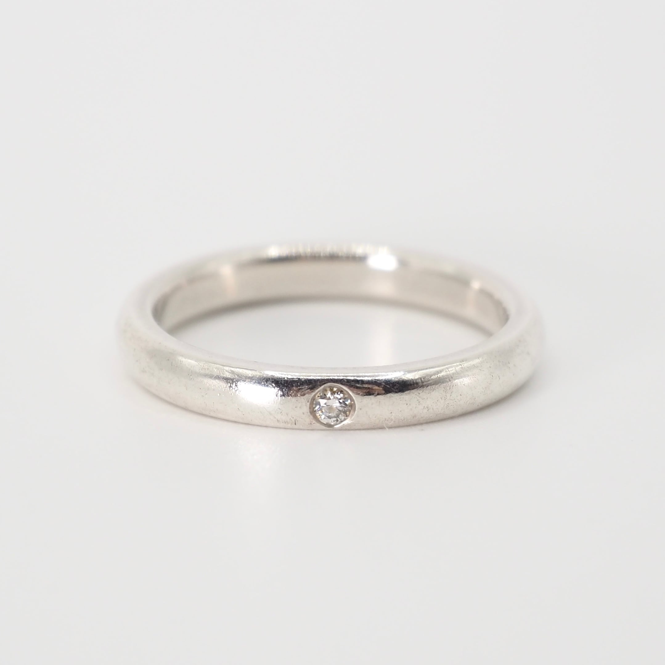 Tiffany&Co. 約10号 スタッキングバンドリング シルバー925 ダイヤモンド ティファニー