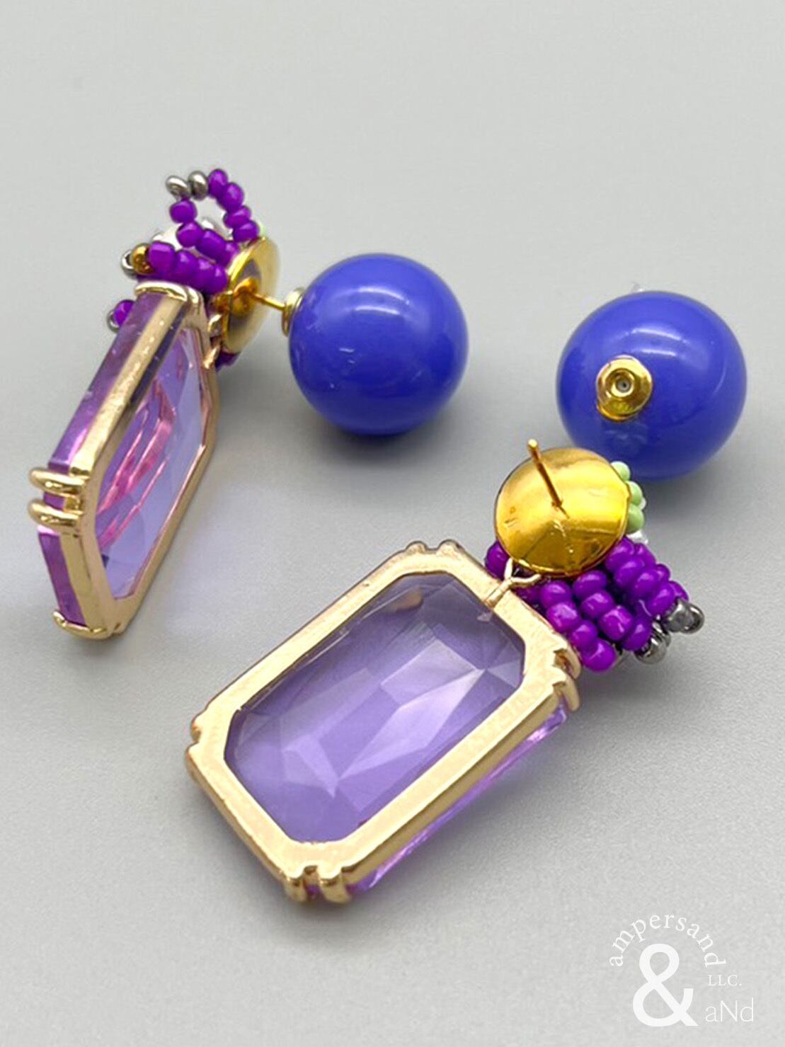 ガラスパーツピアス | ampersand LLC.｜アクセサリー 通販