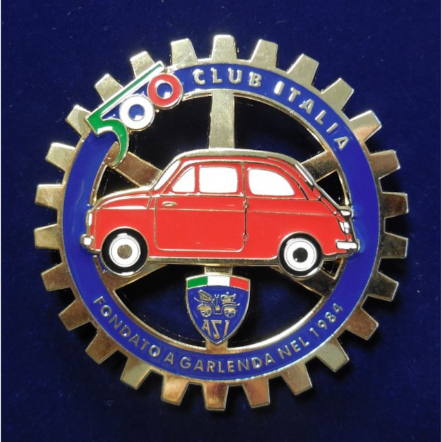 FIAT 500 CLUB ITALIA カーバッジ