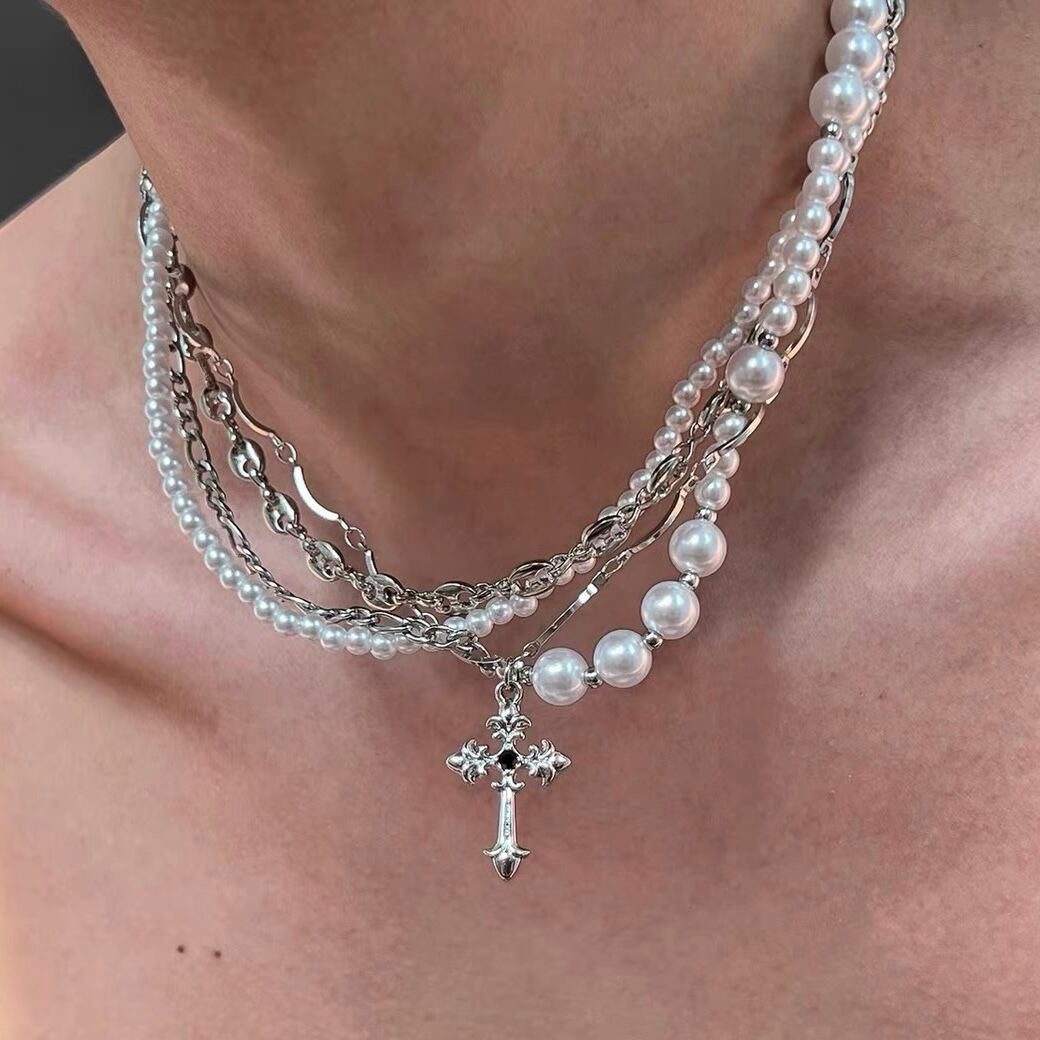 シルバーパールネックレス【OMA91】