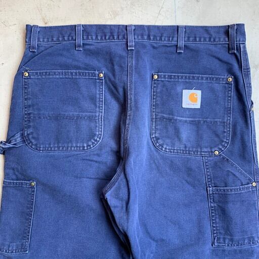 80's 90's carhartt カーハート ダックペインターパンツ ネイビー ナス