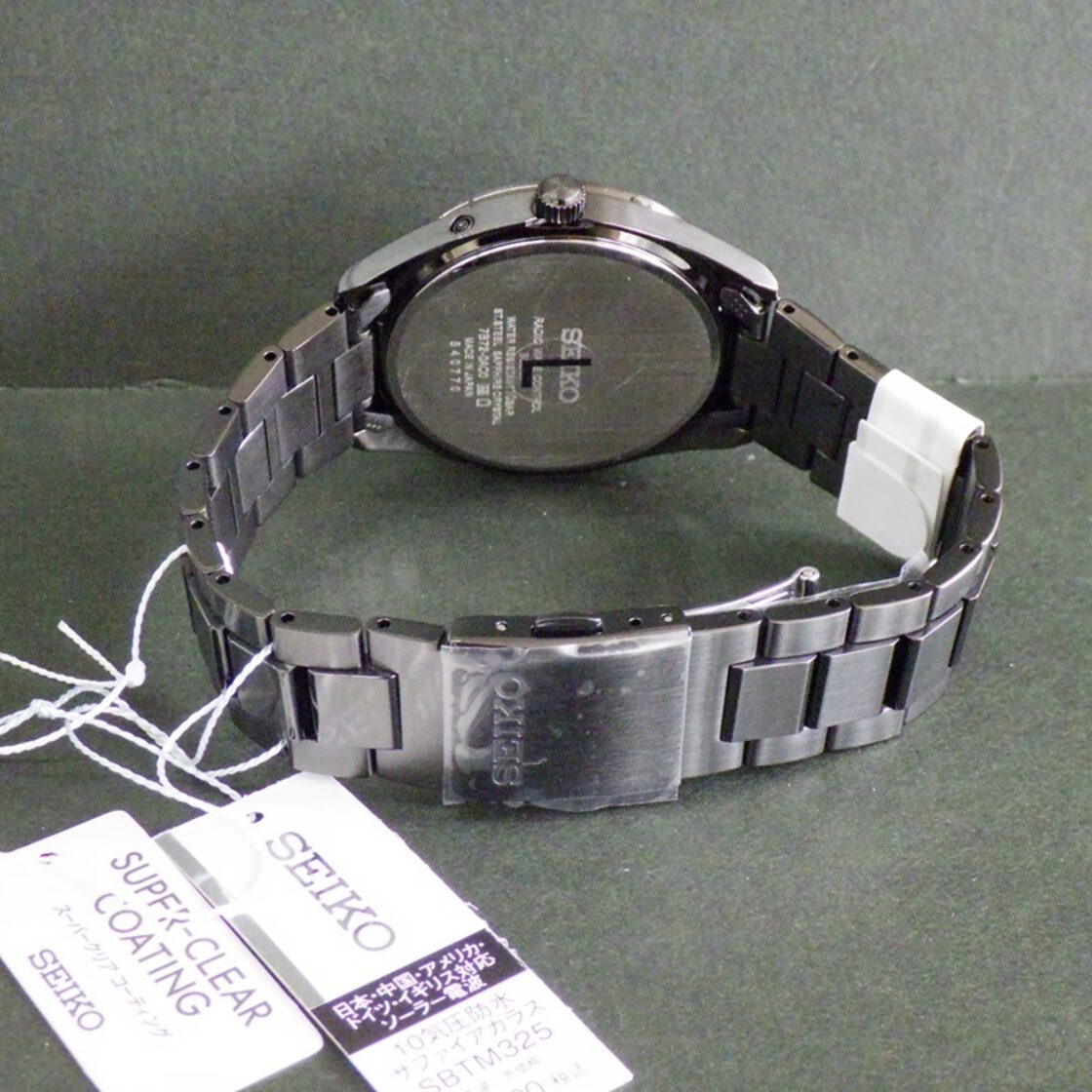 ソーラー】SEIKO SPIRITデイデイト サファイアガラス 時計 稼動 SEIKO 
