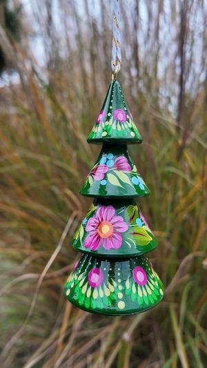 クリスマスデコレーション　クリスマスツリー3点セット（ティモシェンコ作）