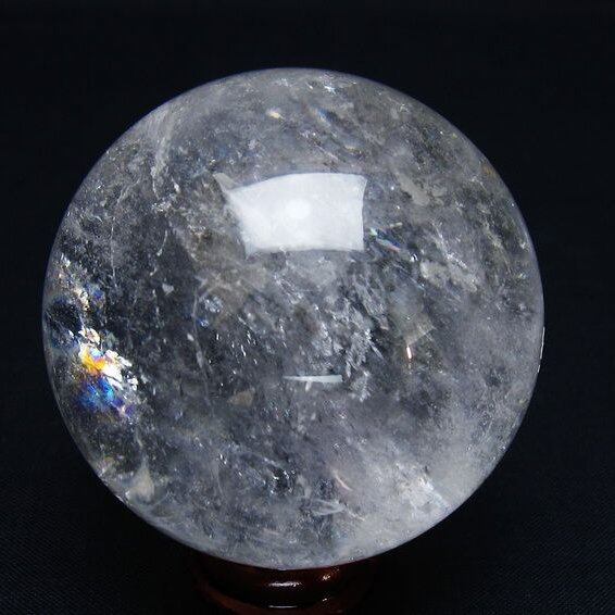 水晶 丸玉 57mm スフィア 置物 水晶玉 一点物 151-8958