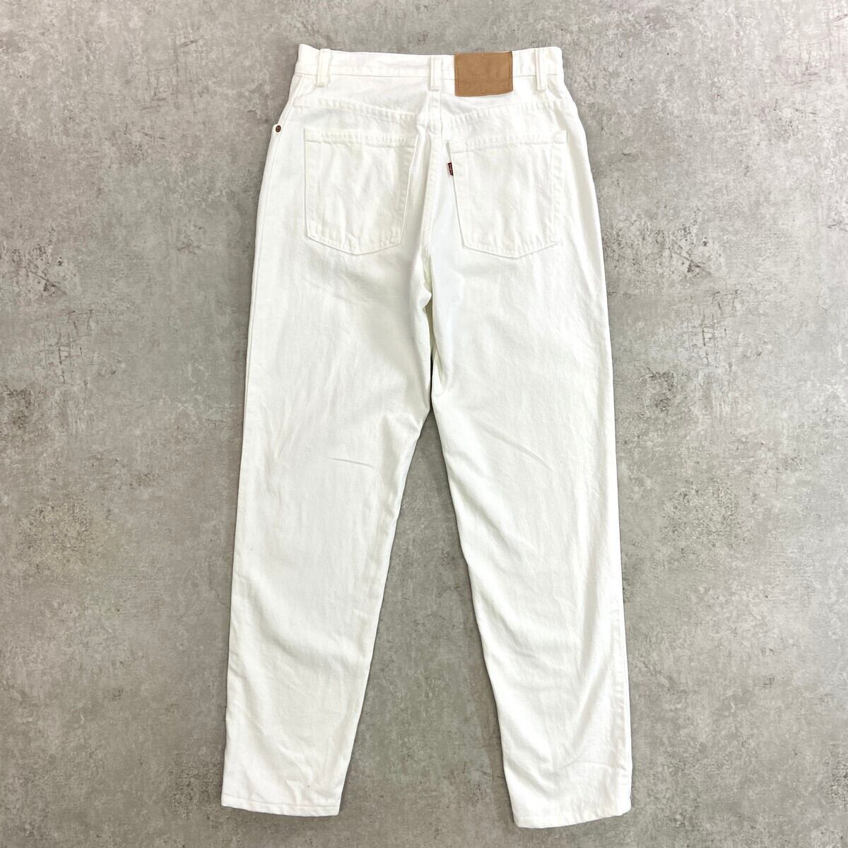 90年代 Levi's リーバイス 551 テーパード ホワイトデニムパンツ