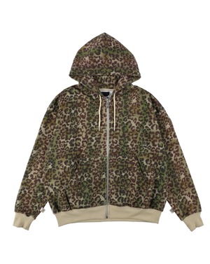PHINGERIN ZIP HOODIE LEOPARD