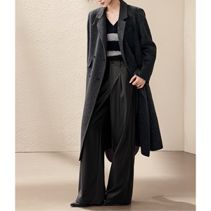 ダブルブレスト チェスターウールコート 2color W01411